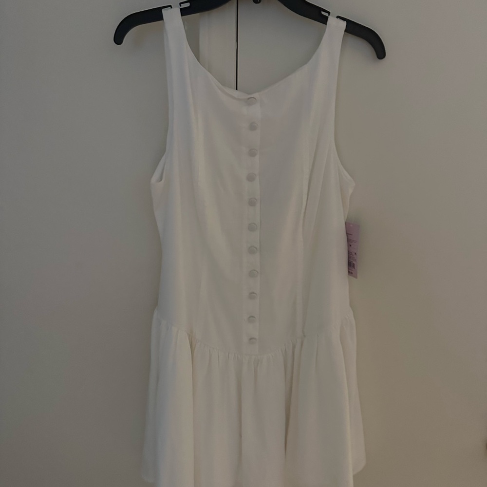 White Sleeveless Dress M